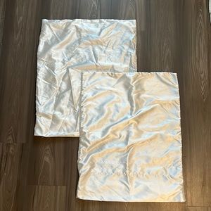 Two Nordstrom shine silk pillow cases used condition